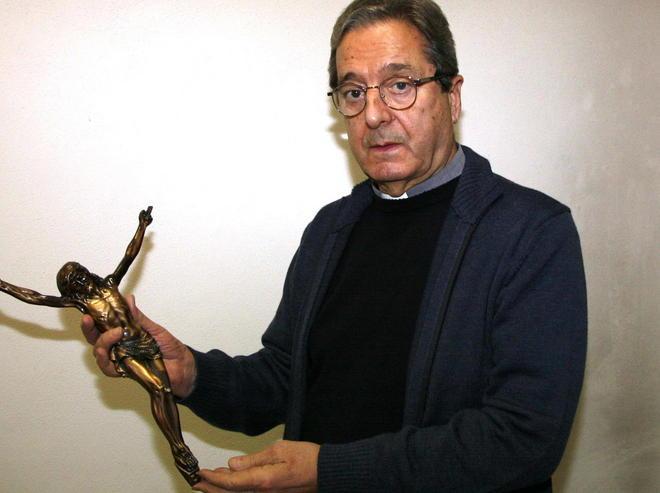 Crocifisso in bronzo trovato vicino alla chiesa di Don Bosco