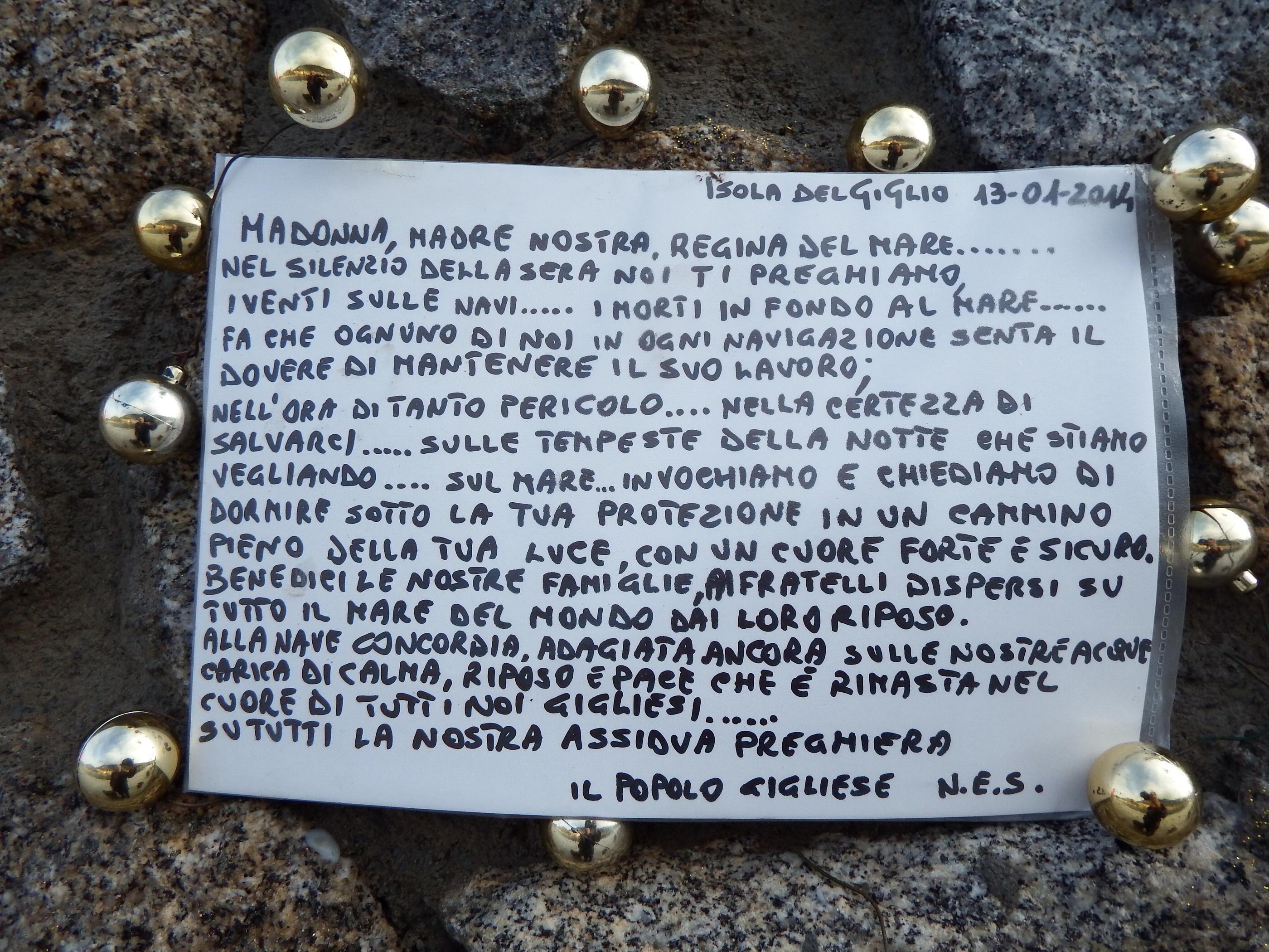 Concordia: due anni fa la tragedia, il Giglio ricorda