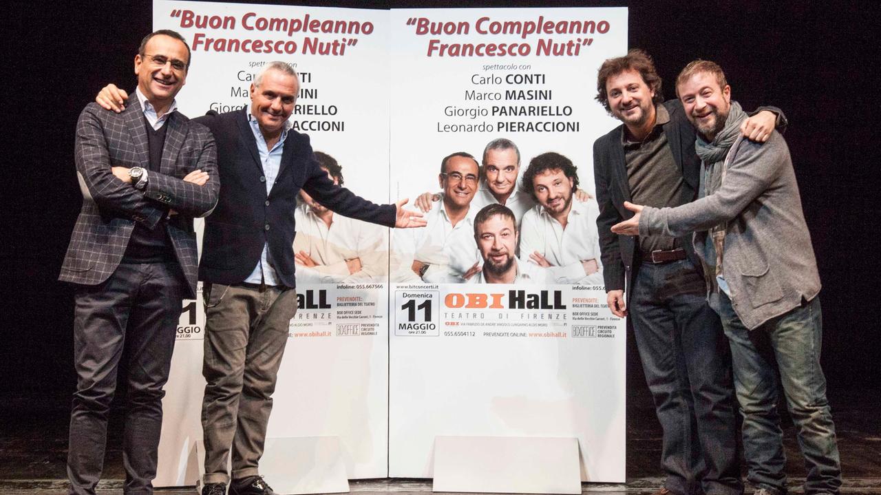Buon compleanno Nuti: spettacolo con Panariello, Pieraccioni, Masini e Conti