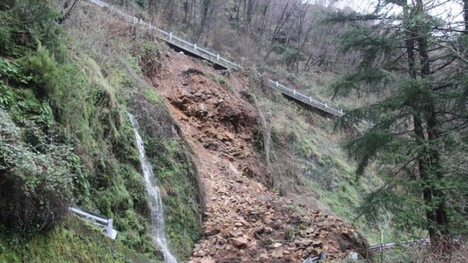 Frana in montagna, isolate le frazioni di Casette e Caglieglia