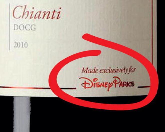 E a Disney world Topolino beve vino toscano... 