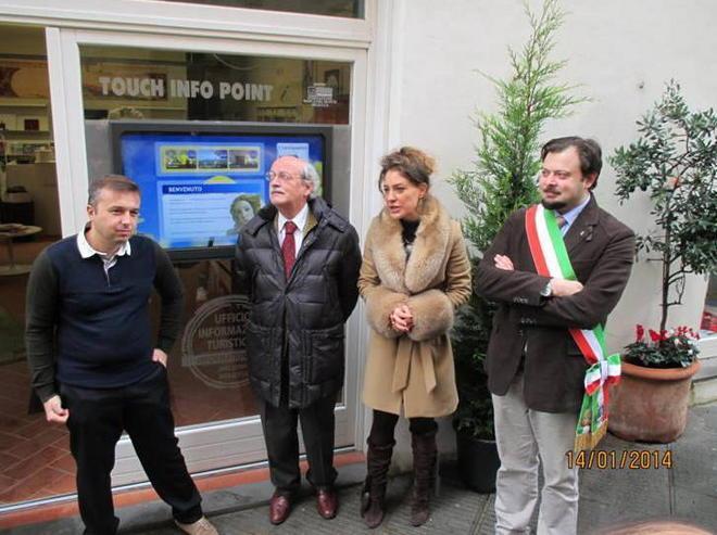 Le informazioni turistiche sul touch screen 