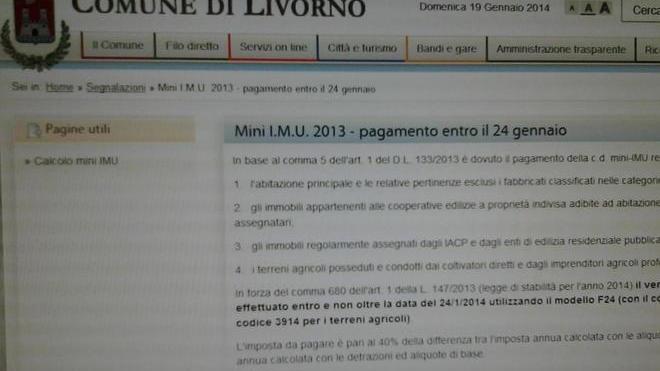 A Livorno la mini Imu diventa super