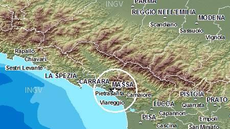Scossa di terremoto nella notte tra Massa e la Versilia