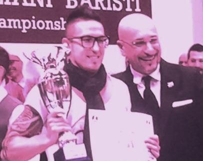 Mosconi (terzo) sul podio dei baristi più bravi d’Italia 