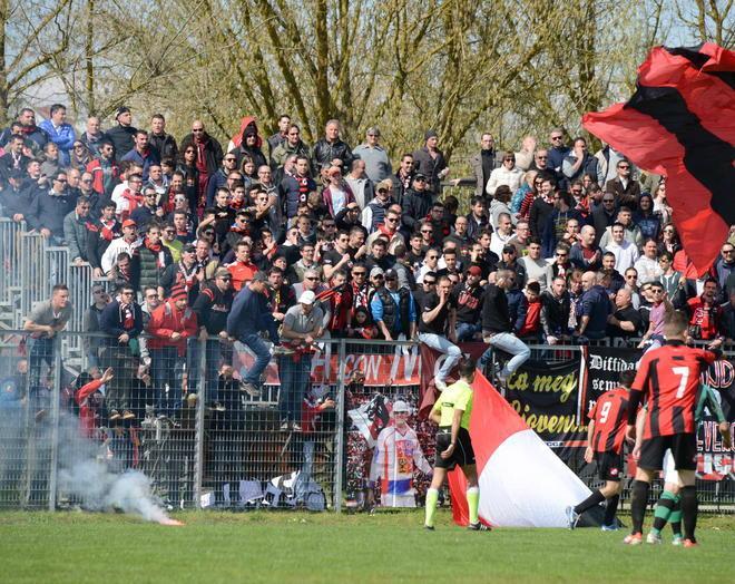 Niente trasferta per i supporters rossoneri a causa dei soliti tifosi violenti 