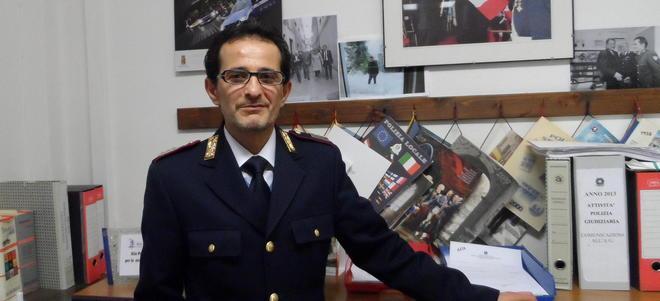Luca Corsale è il comandante della polizia stradale di Orbetello