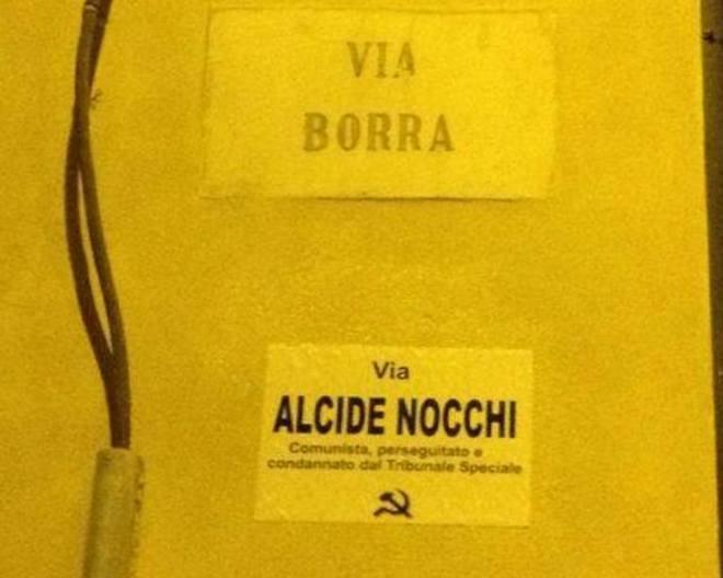 Spuntano nomi comunisti alle strade di Livorno 