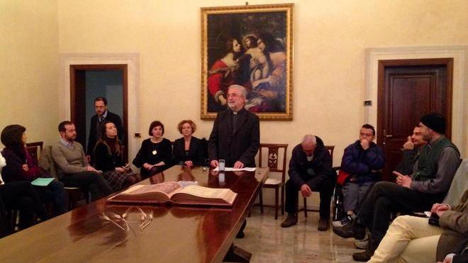 Il vescovo con i giornalisti per San Francesco di Sales