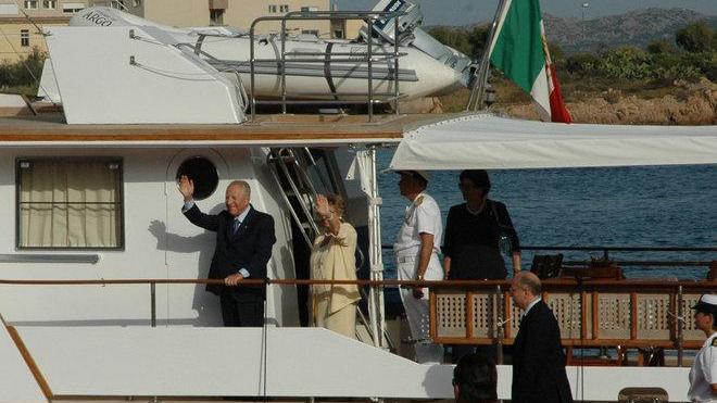 Ciampi e first lady in viaggio su Argo