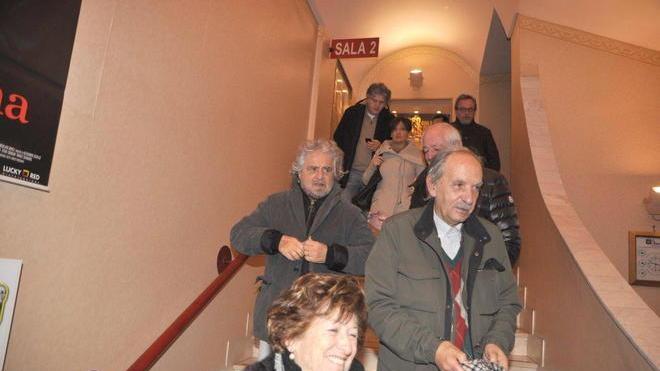 Beppe Grillo al cinema Tirreno