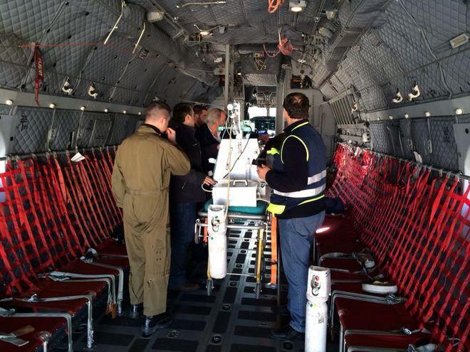 Volo di un C-27J dell'aeronautica militare per salvare un bambino 