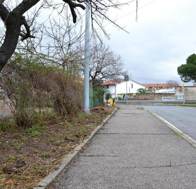 Marciapiede pulito dopo la denuncia al nostro giornale