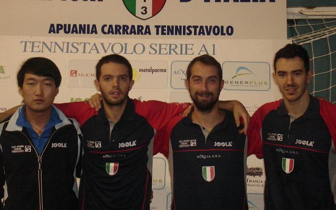 A1 di tennistavolo, pari dell’Apuania con Roma 