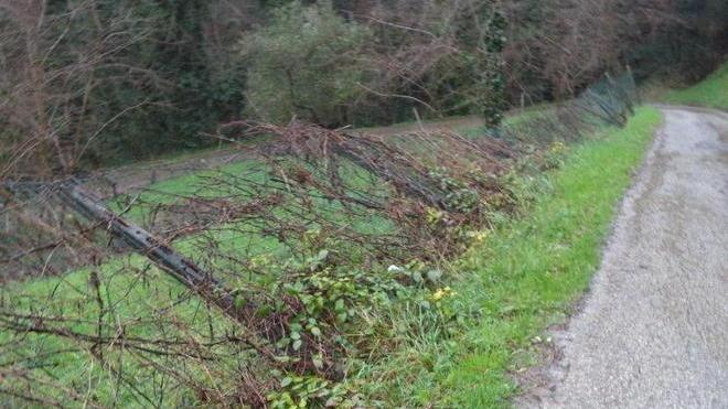 La terra continua a muoversi in collina