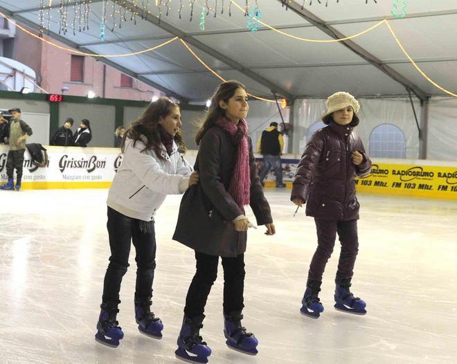 La pista sul ghiaccio resta attiva fino al 19 aprile 