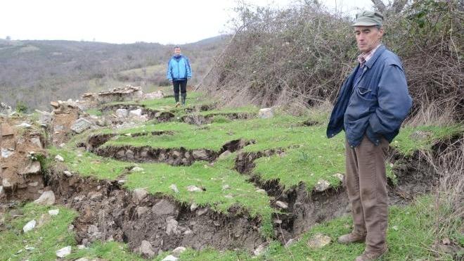 Frana travolge un ovile a Roccalbegna