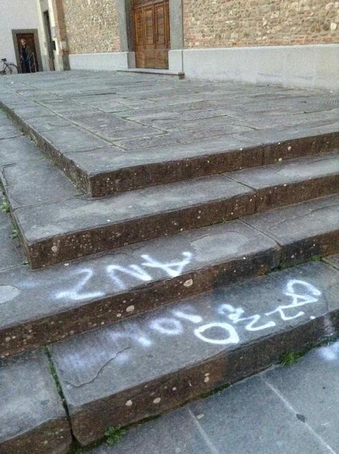 Vandali in azione alla chiesa di Sant’Agostino 