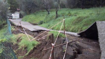 È emergenza frane a Riparbella 