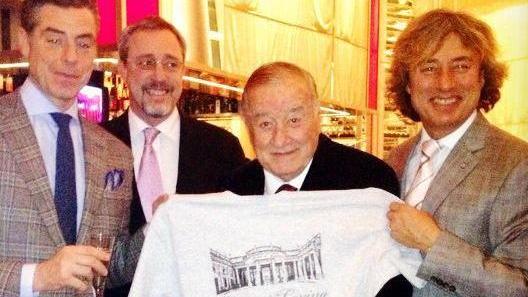 Sirio Maccioni, la maglietta e... l’amore per Montecatini