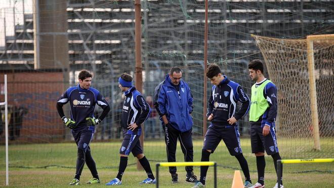Gli azzurri in clima derby: allenamento a porte chiuse