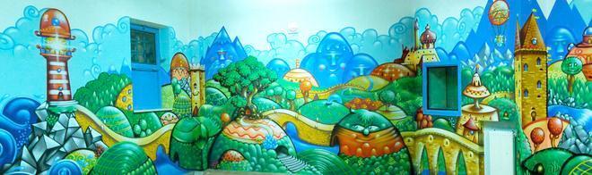 Il murales di Milaneschi colora la vita in carcere