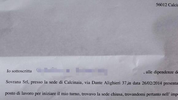 Una lettera per dire al loro datore: «Sono a disposizione»