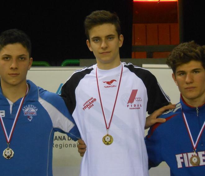 Lazzeri e Rinaldi saltano nell’oro ai regionali giovanili di atletica 