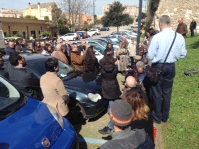 Cagliari, sit in contro il parcheggio interrato sotto le mura 
