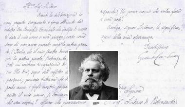 Ritrovata lettera autografa di Giosuè Carducci 