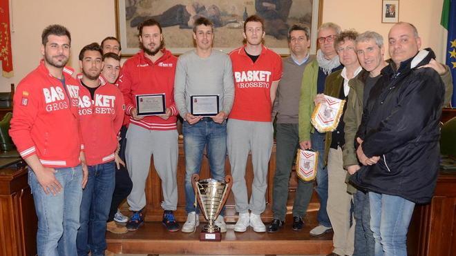 Basket Grosseto premiato in Comune