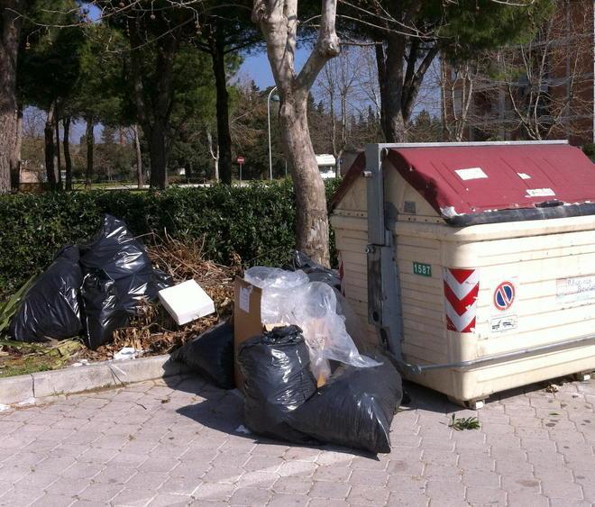 Tra cassonetti stracolmi e spazzatura abbandonata 