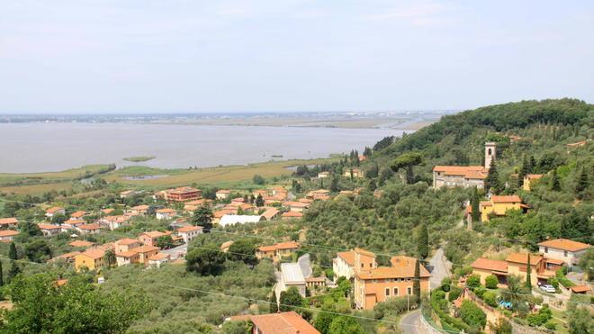 Una stazione elettrica nell'ex cava sopra Massaciuccoli