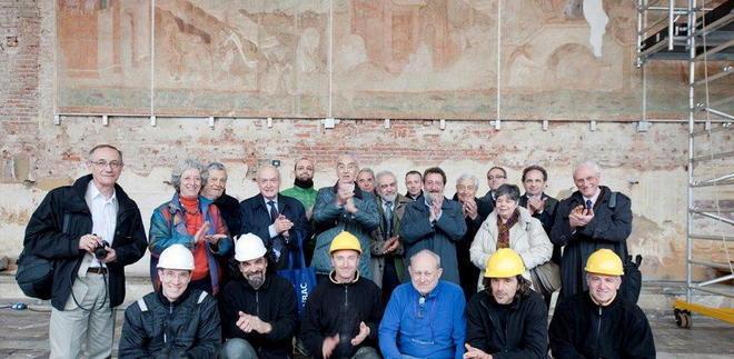 Ritornano in parete al Camposanto gli affreschi salvati 
