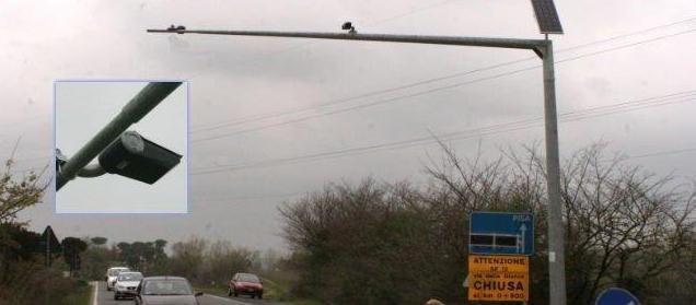 Occhi elettronici sulla 206 per rilevare i flussi di auto 