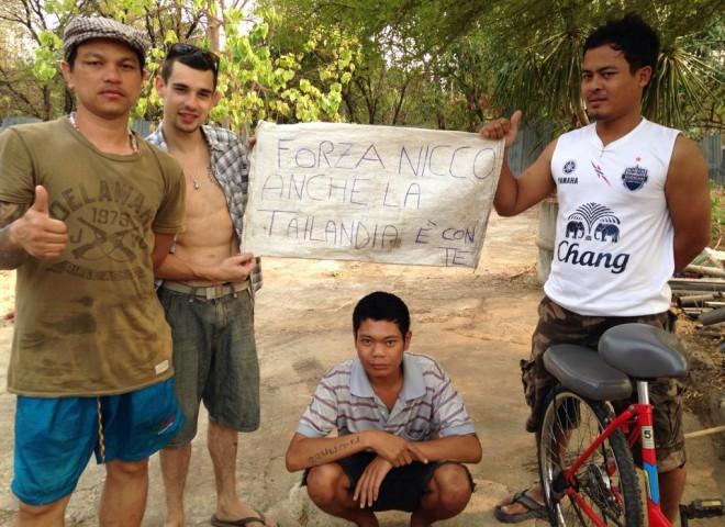 «Forza Nicco»: gli auguri anche dalla Thailandia 