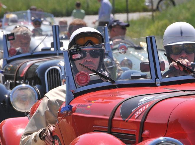 Mille Miglia, un giro di Mura per le auto 