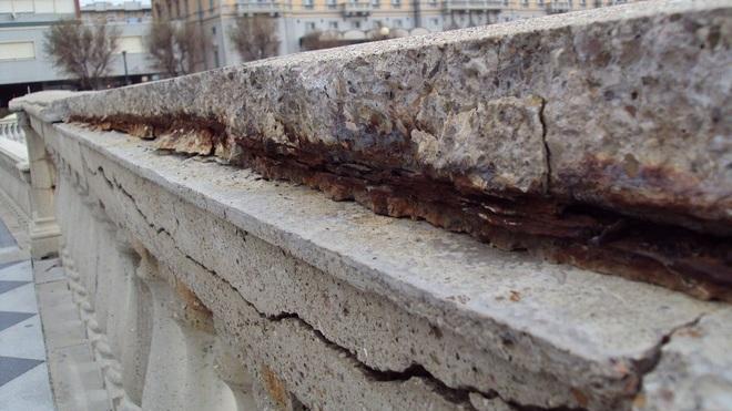 Terrazza: restauro della balaustra