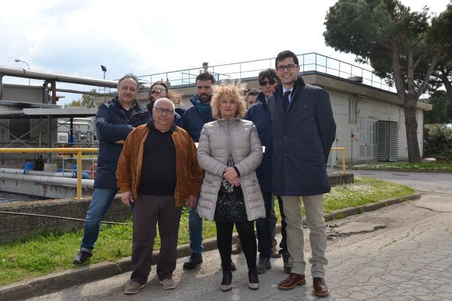 Il prefetto in visita al depuratore di Baciacavallo 