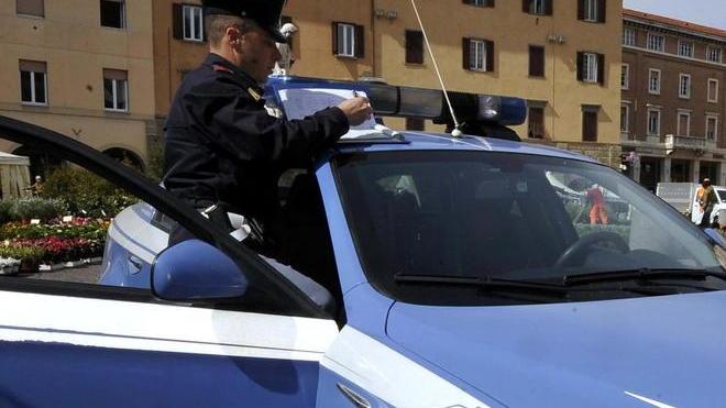 Il cane antidroga trova la marijuana nel dehor di un bar