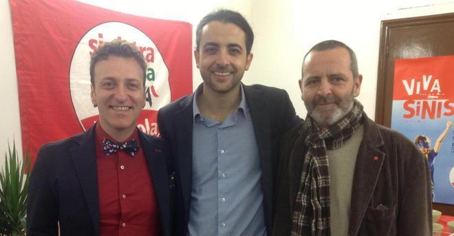 Sel inaugura il comitato e brinda con il sindaco