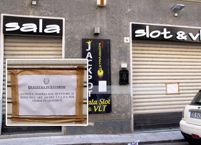 Frequentazioni “pericolose”, sospensione per la sala giochi 