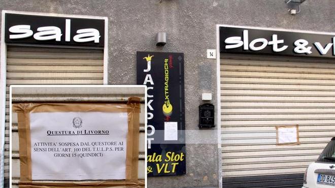 Frequentazioni “pericolose”, sospensione per la sala giochi