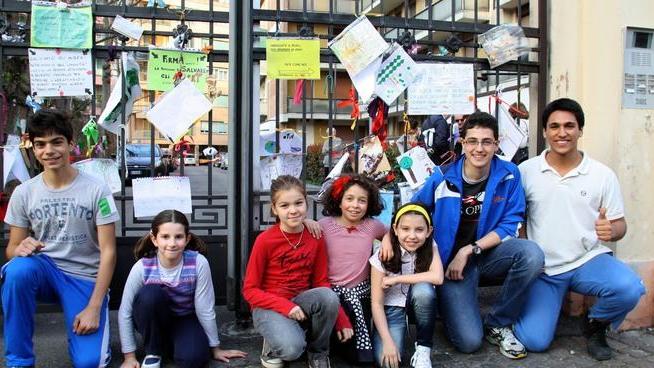Anche i bambini del palazzo protestarono