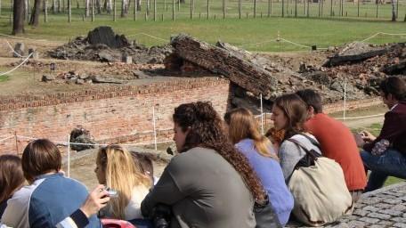 Cerimonia commemorativa dove fu recluso Primo Levi