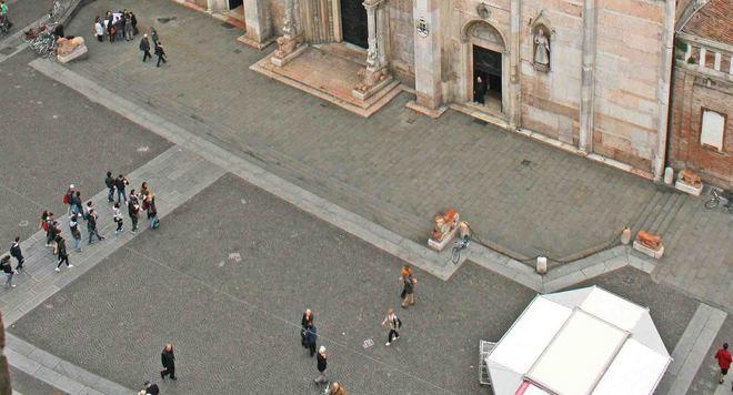 Il Listone mozzafiato: foto da capogiro dal campanile 