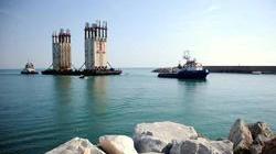 Arrivati i primi due cassoni per la Concordia a Marina di Carrara