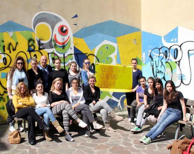 Danneggiato il murales d’autore e una classe del Cecioni si mobilita 