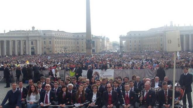 La banda ha suonato per il Papa