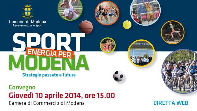 Il convegno: lo sport energia vitale per Modena - DIRETTA WEB 